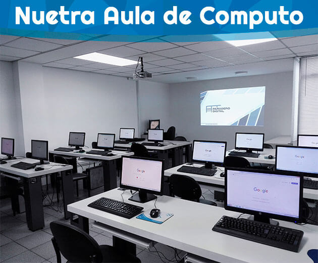 aula de computo curso marketing digital