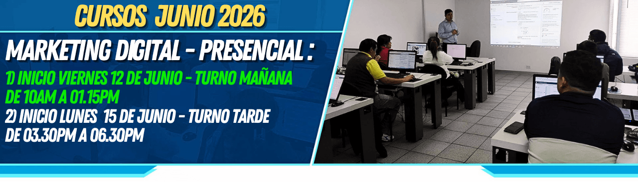 CURSOS DE MARKETING DIGITAL JUNIO 2026
