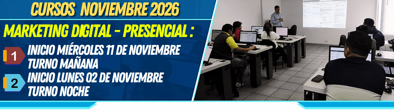CURSOS DE MARKETING DIGITAL NOVIEMBRE 2026